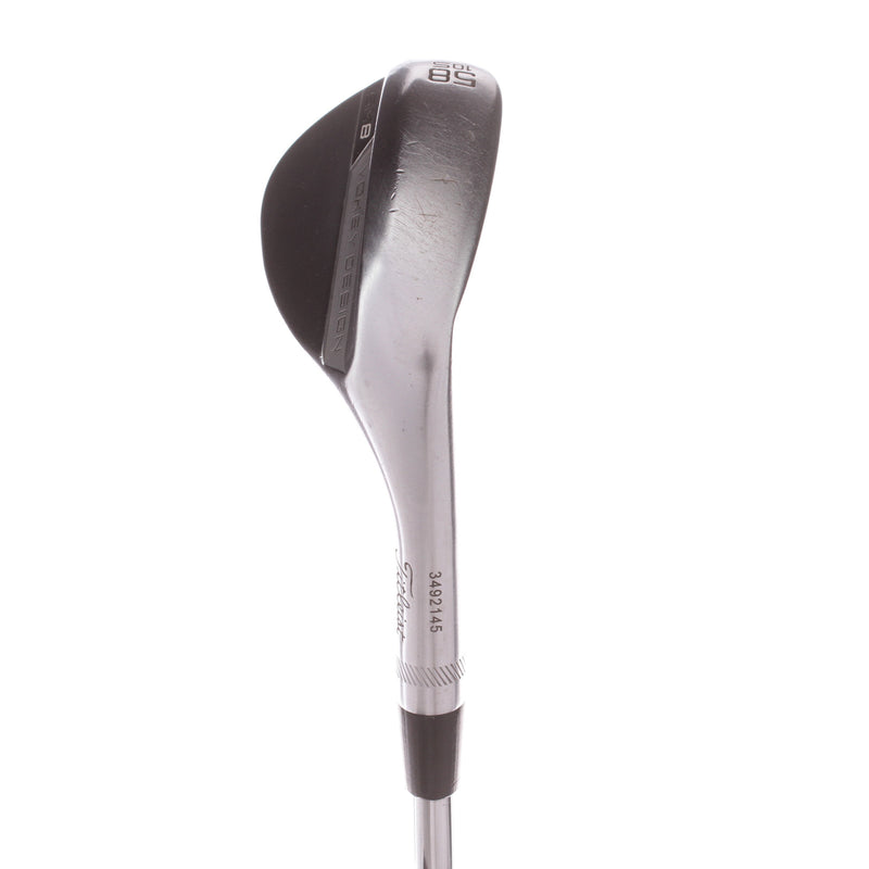 Titleist Vokey SM8 Chrome Steel Men's Right Lob Wedge 58 Degree 10 Bounce S Grind Wedge - BV Design