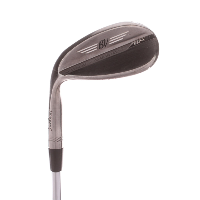 Titleist Vokey SM8 Brushed Steel Steel Men's Left Lob Wedge 58 Degree 12 Bounce D Grind Wedge - BV Design