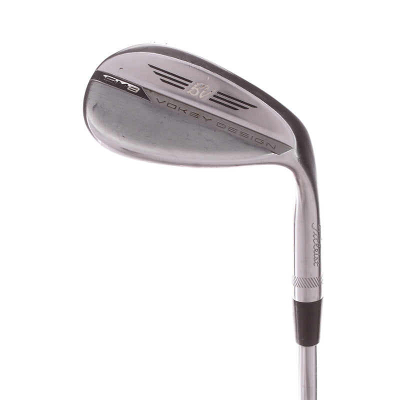 Titleist Vokey SM8 Chrome Steel Men's Right Lob Wedge 60 Degree 10 Bounce S Grind Wedge - BV Design