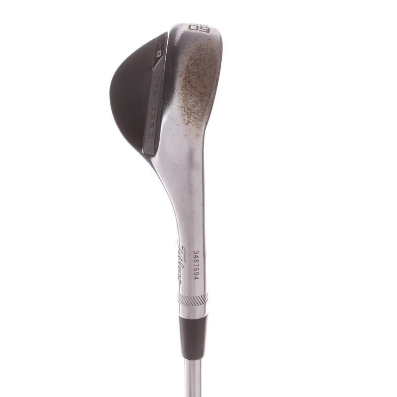 Titleist Vokey SM8 Chrome Steel Men's Right Lob Wedge 60 Degree 14 Bounce K Grind Wedge - BV Design