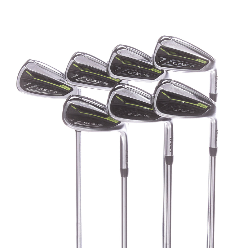 Cobra RADspeed Men's Right Steel Irons 5-SW Stiff - KBS Tour 90 S