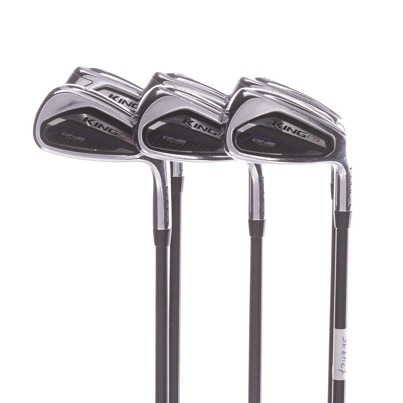 Cobra King F9 One Length Graphite Men's Right Irons 5-PW Senior - Fujikura Atmos 6Lite One Length