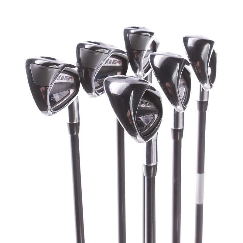 Cobra King F9 One Length Graphite Men's Right Irons 5-PW Senior - Fujikura Atmos 6Lite One Length