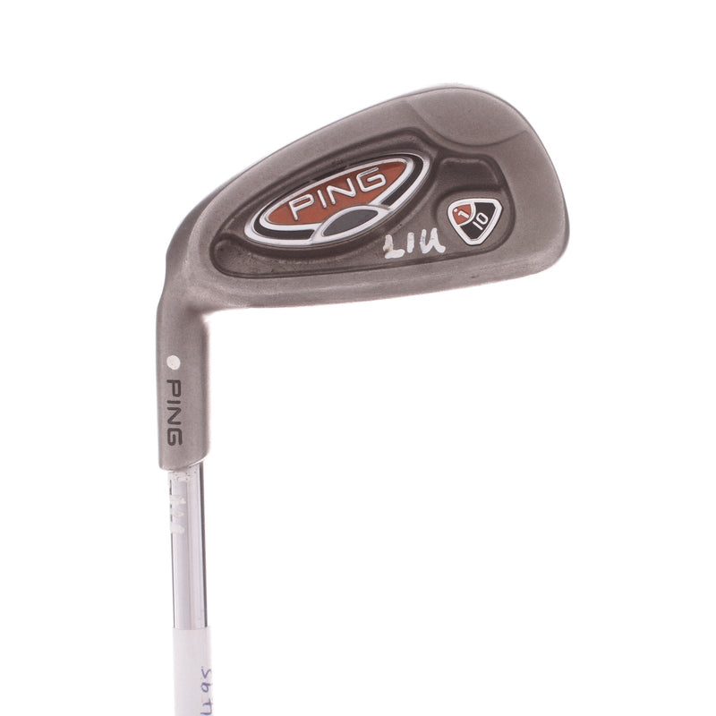 Ping i10 Steel Men's Left 7 Iron White Dot Stiff - Ping AWT S