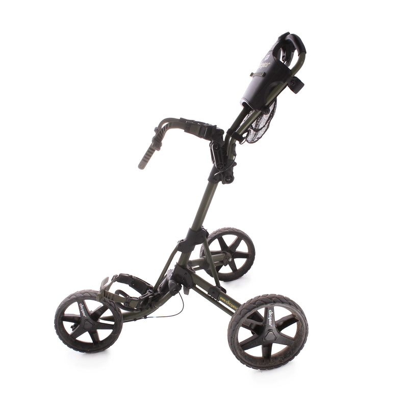 Clicgear Model 4 Second Hand 3 Wheel Push Trolley - Black