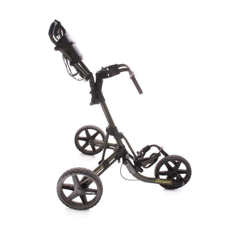 Clicgear Model 4 Second Hand 3 Wheel Push Trolley - Black