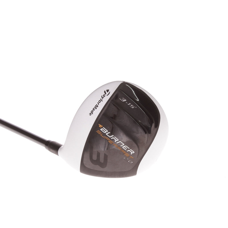 TaylorMade Burner SuperFast 2.0 Graphite Men's Right Fairway 3 Wood 15 Degree Regular - TaylorMade REAX 4.8 R