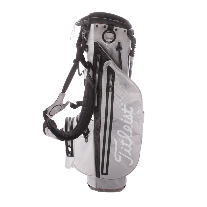 Titleist Player 4 Stadry Second Hand Stand Bag - Silver/White