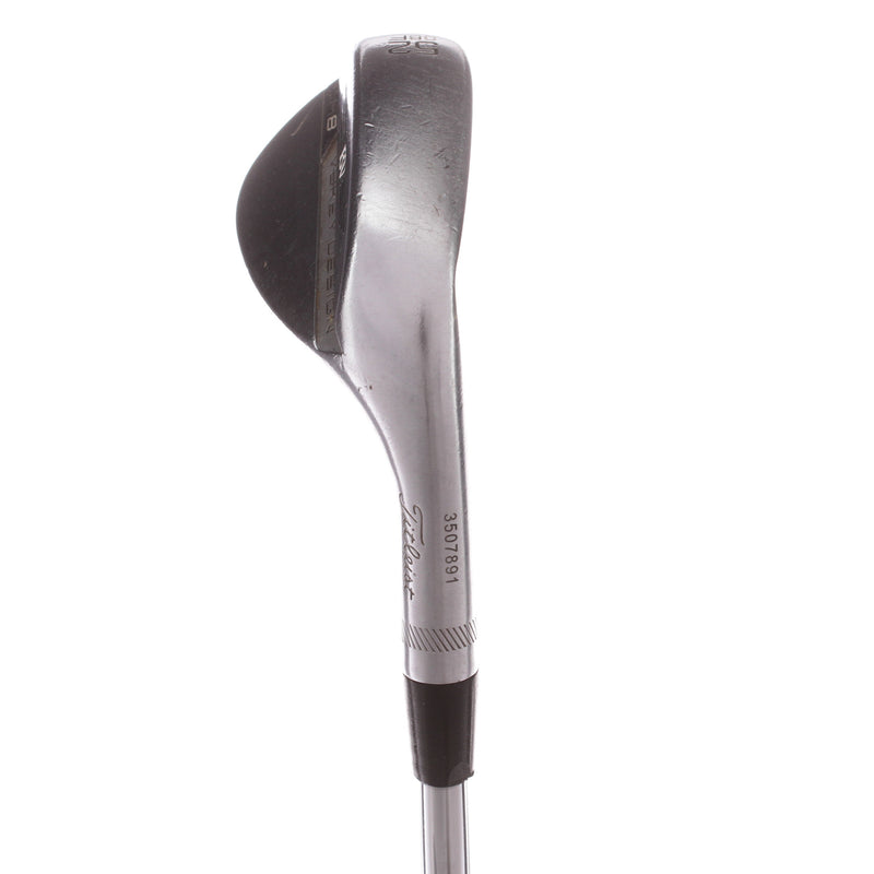 Titleist Vokey SM8 Chrome Steel Men's Right Gap Wedge 52 Degree 08 Bounce F Grind Wedge - BV Design