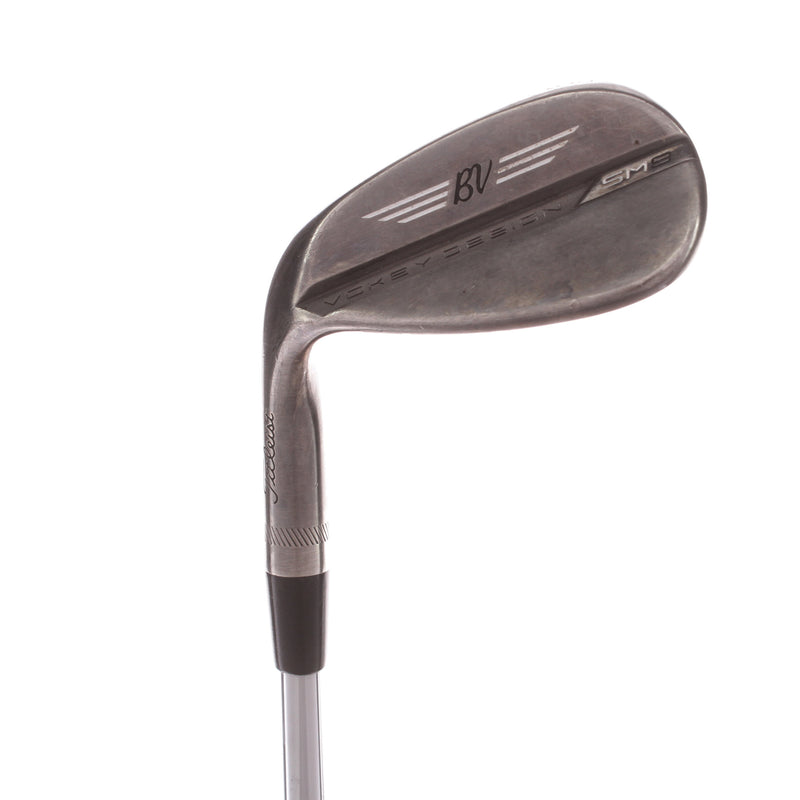 Titleist Vokey SM8 Brushed Steel Steel Men's Left Gap Wedge 52 Degree 08 Bounce F Grind Wedge - BV Design