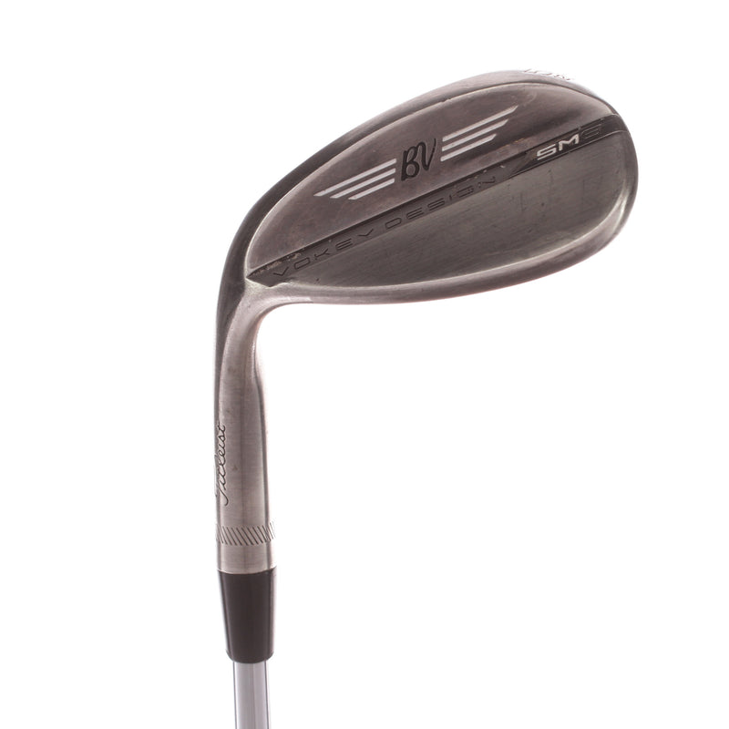 Titleist Vokey SM8 Brushed Steel Steel Men's Left Lob Wedge 58 Degree 12 Bounce D Grind Wedge - BV Design