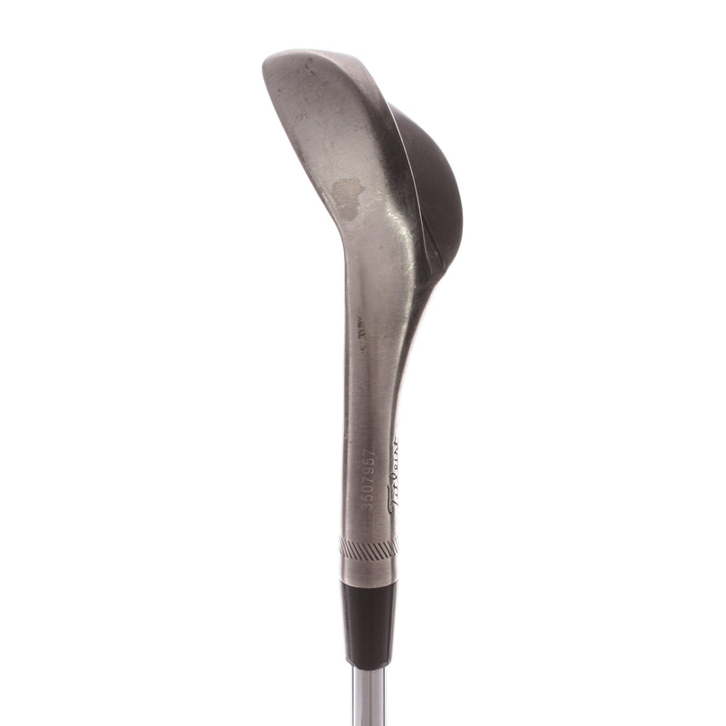 Titleist Vokey SM8 Brushed Steel Steel Men's Left Lob Wedge 58 Degree 12 Bounce D Grind Wedge - BV Design