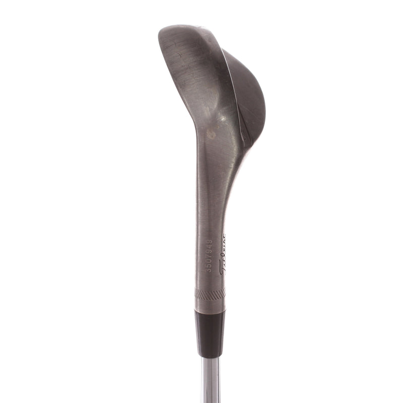 Titleist Vokey SM8 Brushed Steel Steel Men's Left Lob Wedge 58 Degree 12 Bounce D Grind Wedge - BV Design