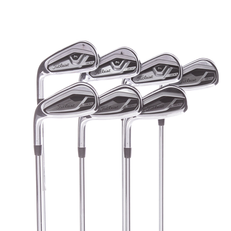 Titleist T300ii Steel Men's Left Irons 5-GW  Regular - True Temper AMT Red R