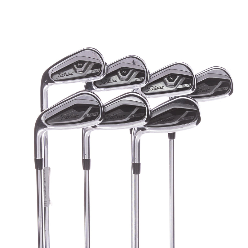 Titleist T300ii Steel Men's Left Irons 5-GW  Regular - True Temper AMT Red R