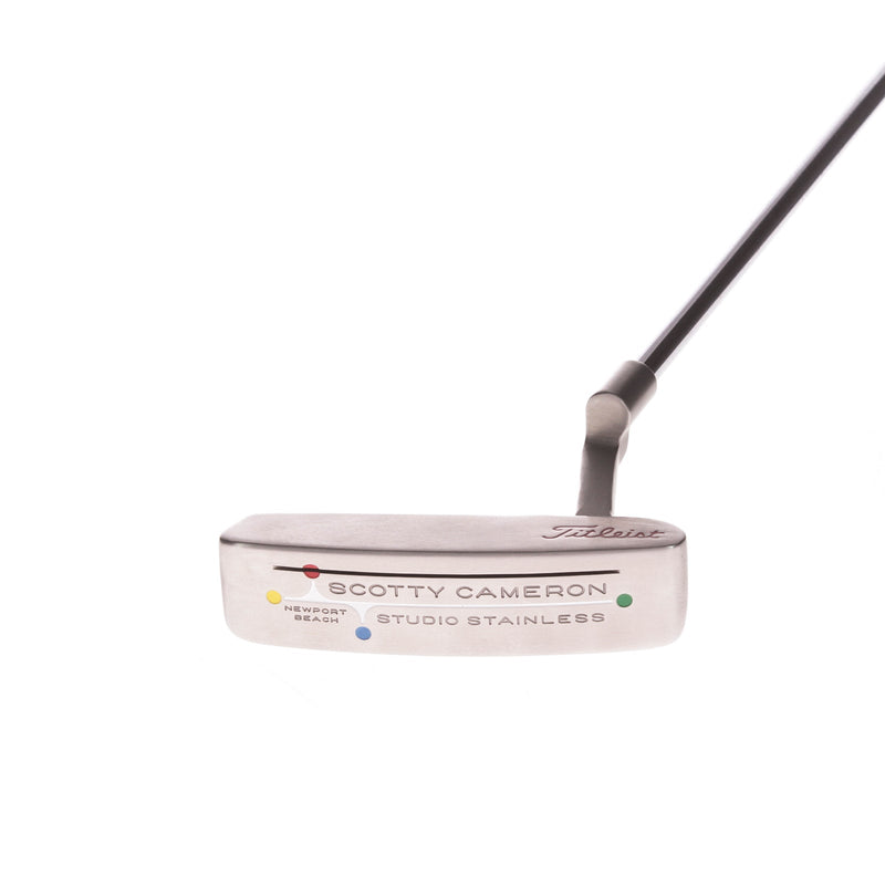 Scotty Cameron Newport Beach Studio Stainless Men's Right Putter 35 Inches - Super Stroke Tour 1.0