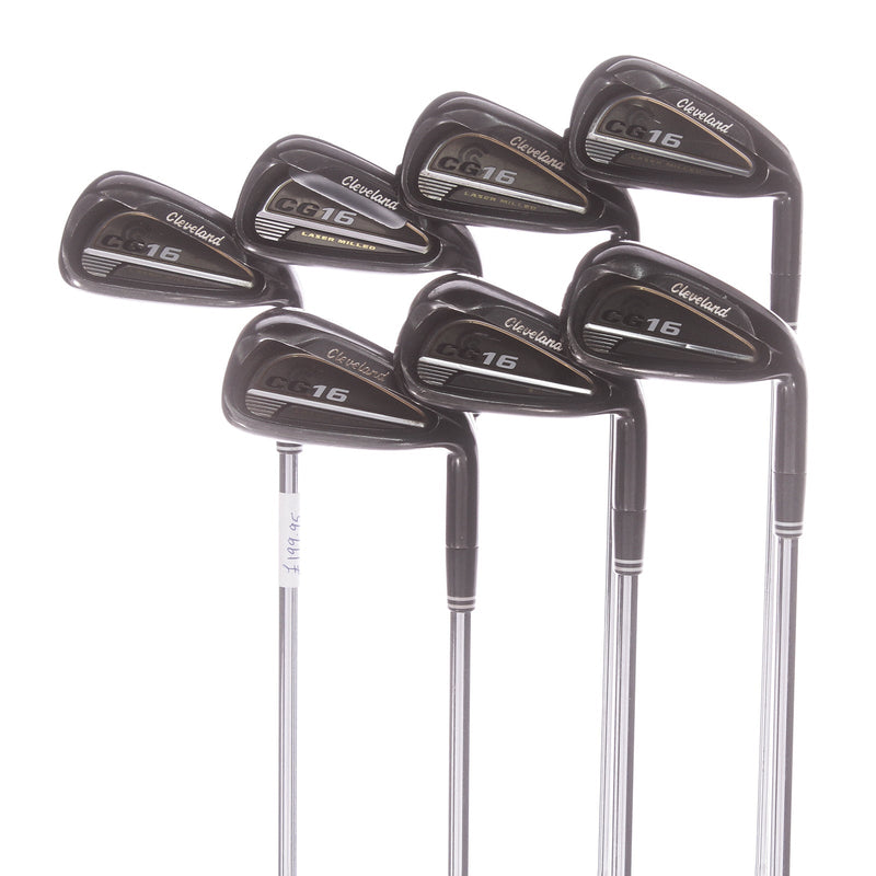 Cleveland CG16 Black Pearl Steel Men's Right Irons 4-PW Regular - Cleveland Golf Traction 85