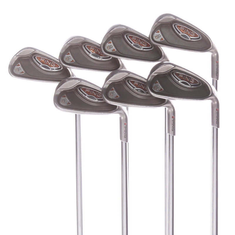 Ping G10 Steel Men's Right Irons 4-PW Red Dot Senior - Ping AWT SR