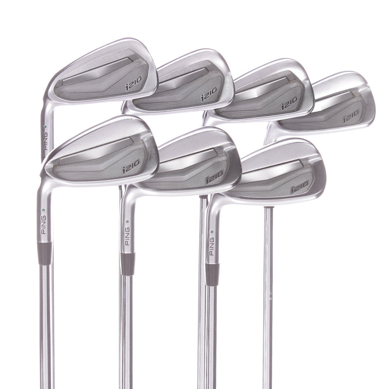 Ping I210 Steel Men's Left Irons 4-PW Green Dot Stiff - Dynamic Gold 120 S300