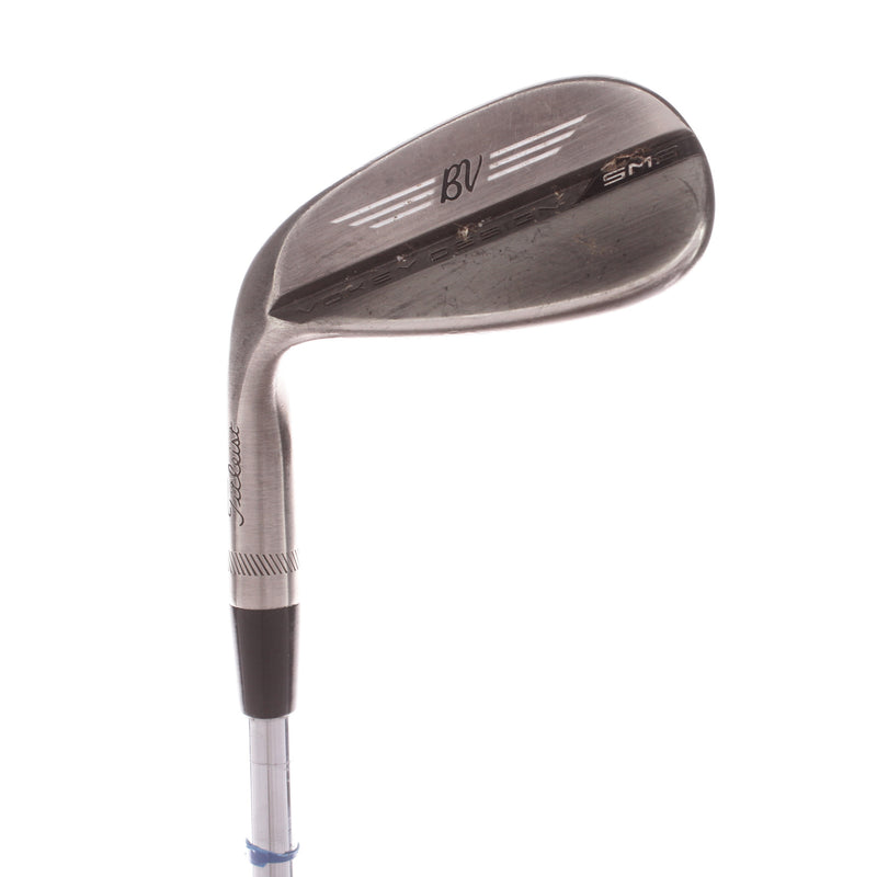 Titleist Vokey SM8 Brushed Steel Steel Men's Left Gap Wedge 50 Degree 08 Bounce F Grind Wedge - BV Design