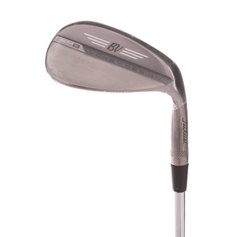 Titleist Vokey SM8 Brushed Steel Steel Men's Right Sand Wedge 1/2" 56 Degree 10 Bounce S Grind Wedge - BV Vokey Wedge