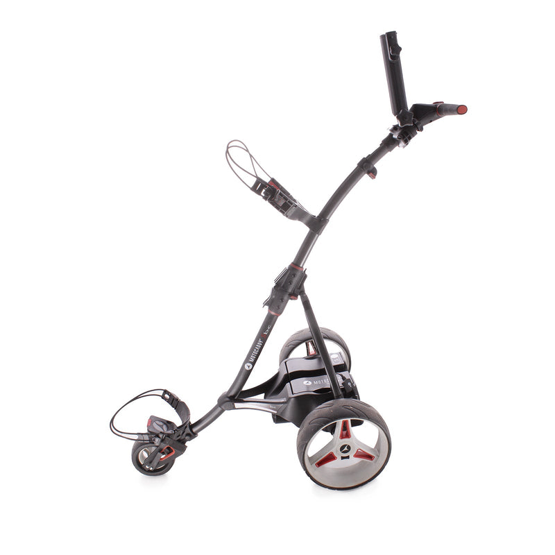 Motocaddy S1 18 Hole Lithium Second Hand Electric Golf Trolley - Black/Red