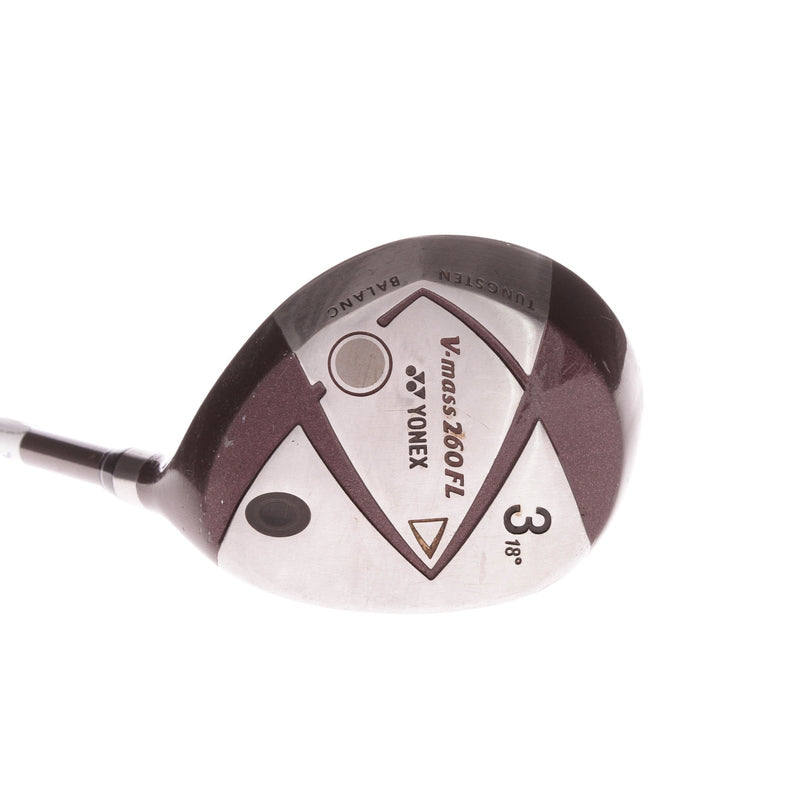 Yonex V-Mass 260 FL Graphite Ladies Right Fairway 3 Wood 18 Degree Ladies - Yonex UltimumTi L