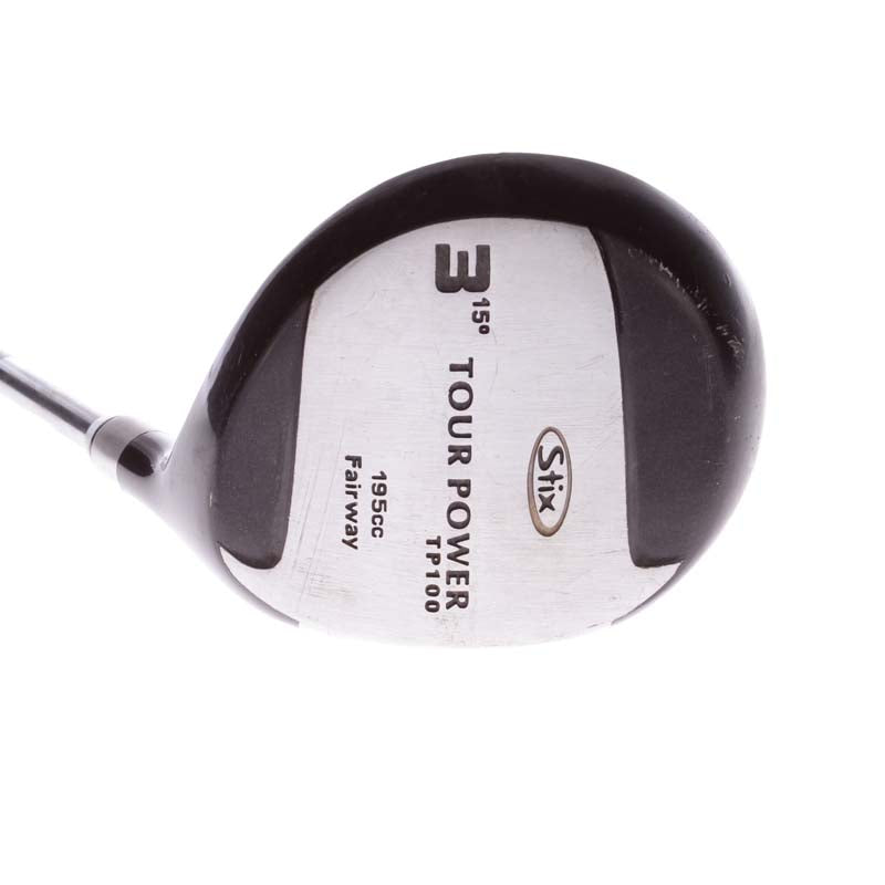 Stix Tour Power TP100 Mens Right Hand Fairway 3 Wood 15 Degree Regular - Stix Std