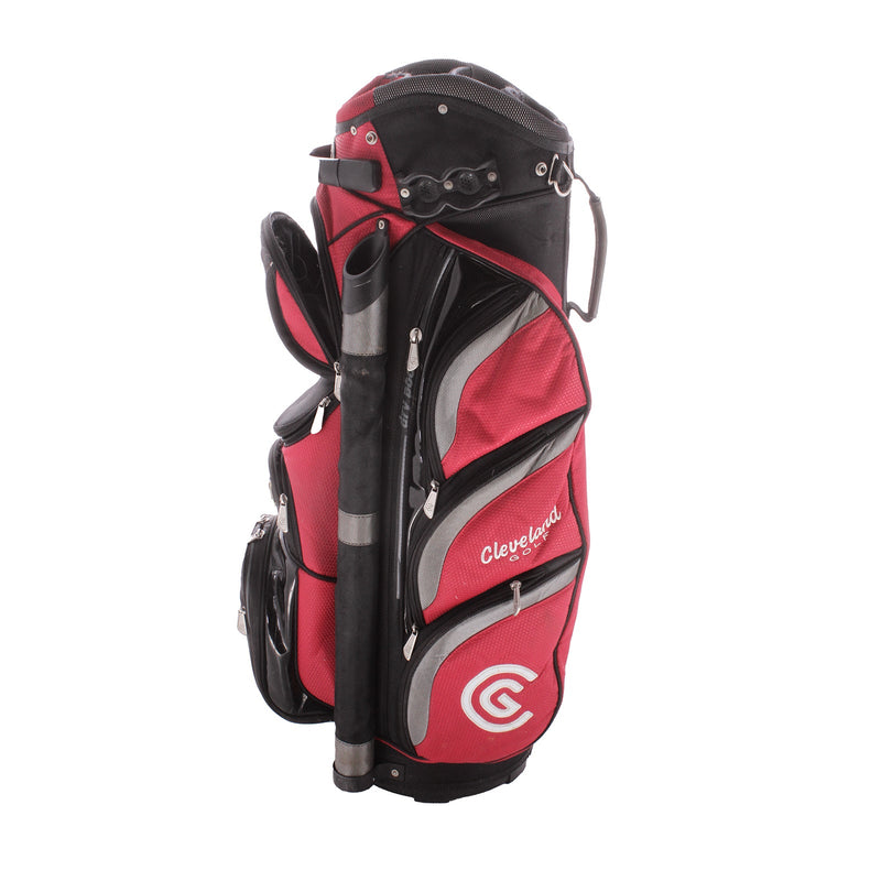 Cleveland Second Hand Cart Bag - Black/Red