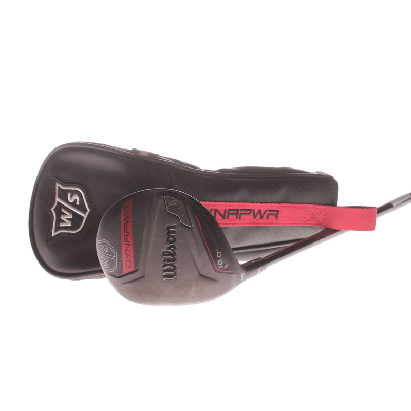 Wilson Staff Dynapwr Graphite Men's Left Fairway 5 Wood 18 Degree Regular - Hzrdus R Smoke 60g 5.5