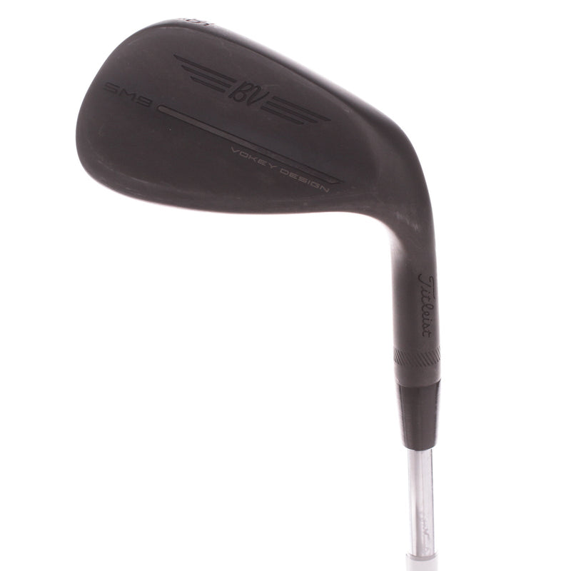 Titleist SM9 Jet Black Steel Men's Right Sand Wedge 56 Degree 14 Bounce F Grind Wedge - SM9 Vokey Wedge