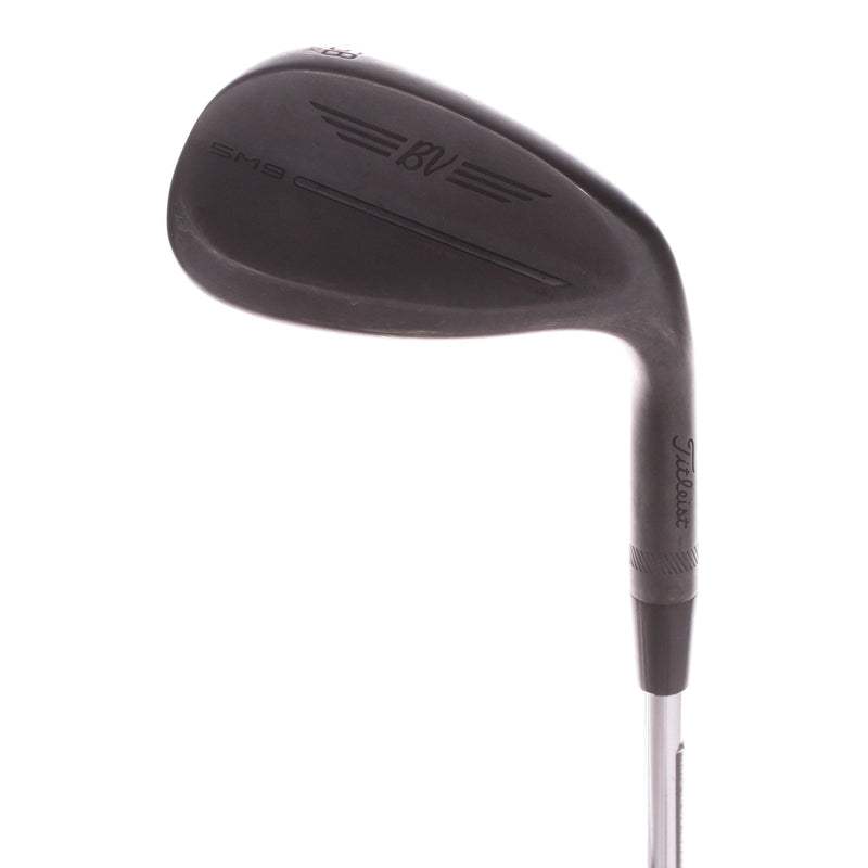 Titleist SM9 Jet Black Steel Men's Right Lob Wedge 58 Degree 14 Bounce K Grind Wedge - SM9 Vokey Wedge