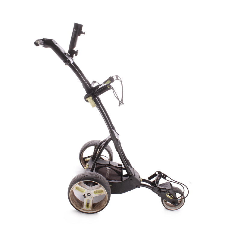 Motocaddy M1 Second Hand Elecric Golf Trolley 18 Hole Lead Acid - White/Lime