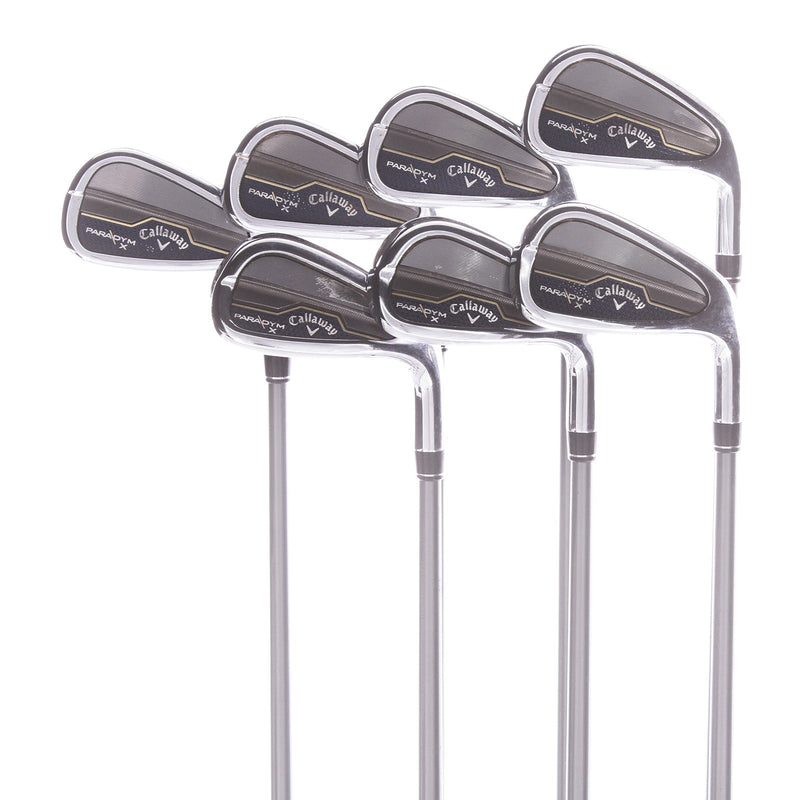 Callaway Paradym X Graphite Men's Right Irons 5-PW+AW Regular - HZRDUS 5.5 65G