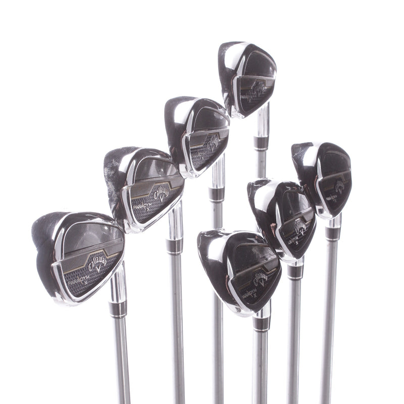 Callaway Paradym X Graphite Men's Right Irons 5-PW+AW Regular - HZRDUS 5.5 65G