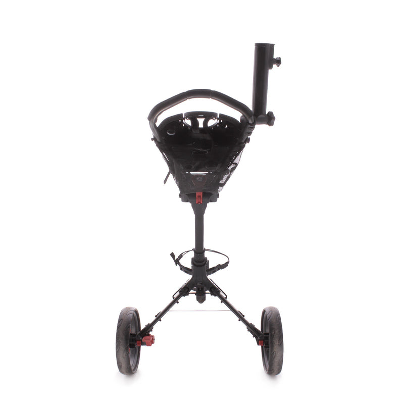 Motocaddy Cube Black Red 3 Wheel Compact Second Hand Push Trolley - Black/Red