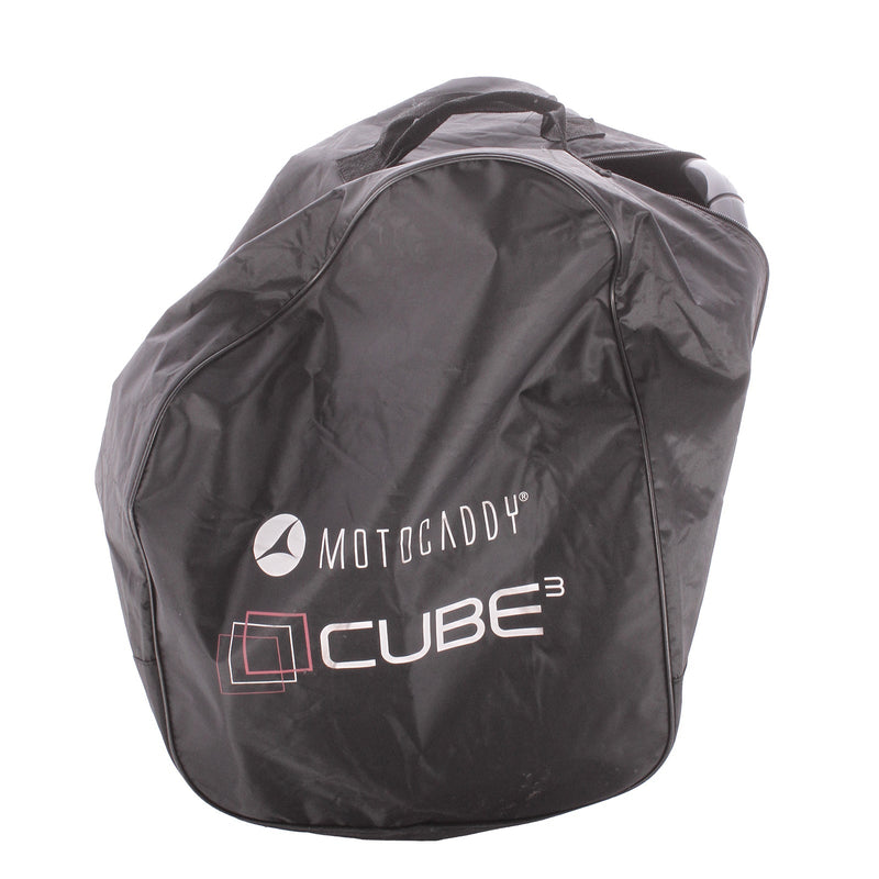 Motocaddy Cube Black Red 3 Wheel Compact Second Hand Push Trolley - Black/Red