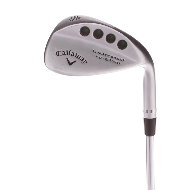 Callaway Mack Daddy PM Grind Steel Men's Right Sand Wedge 56 Degree 13 Bounce Wedge - KBS Tour-V