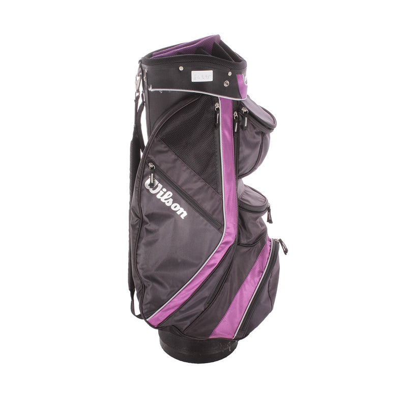 Wilson Second Hand Cart Bag - Black/Purple