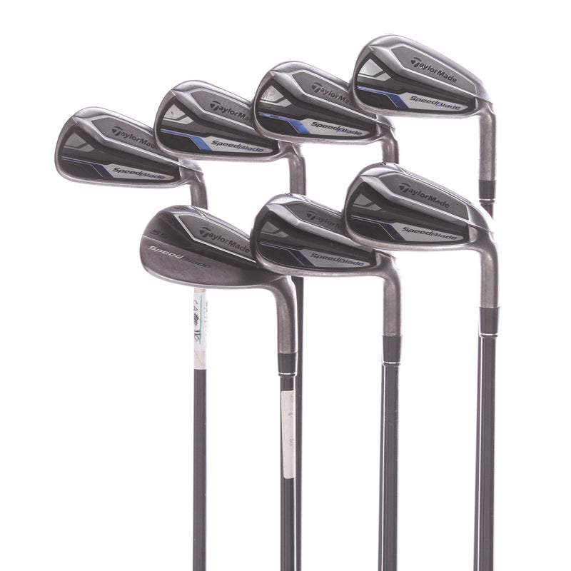 TaylorMade SpeedBlade Graphite Men's Right Irons 4-SW Senior - VeloxT 55 M