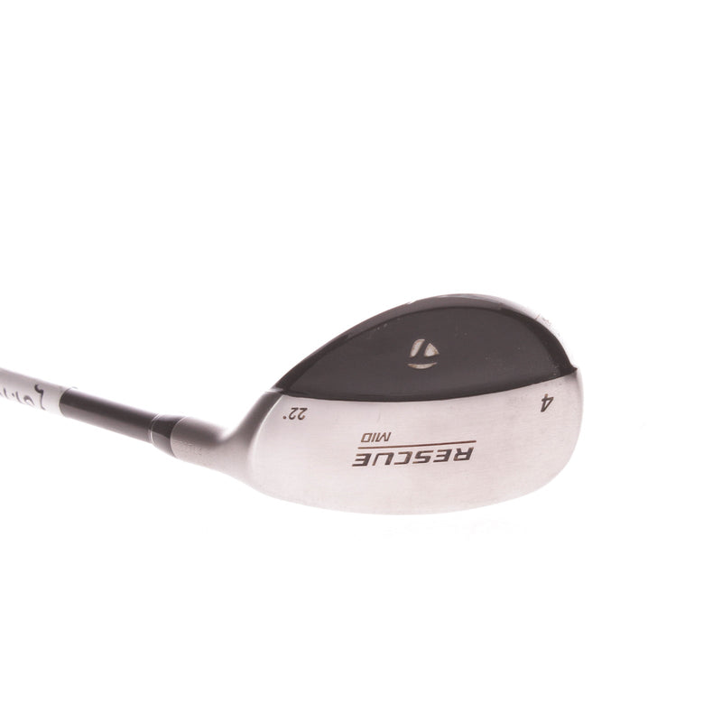 TaylorMade Rescue Mid Graphite Men's Right 4 Hybrid 22 Degree Regular - TaylorMade Ultralite R