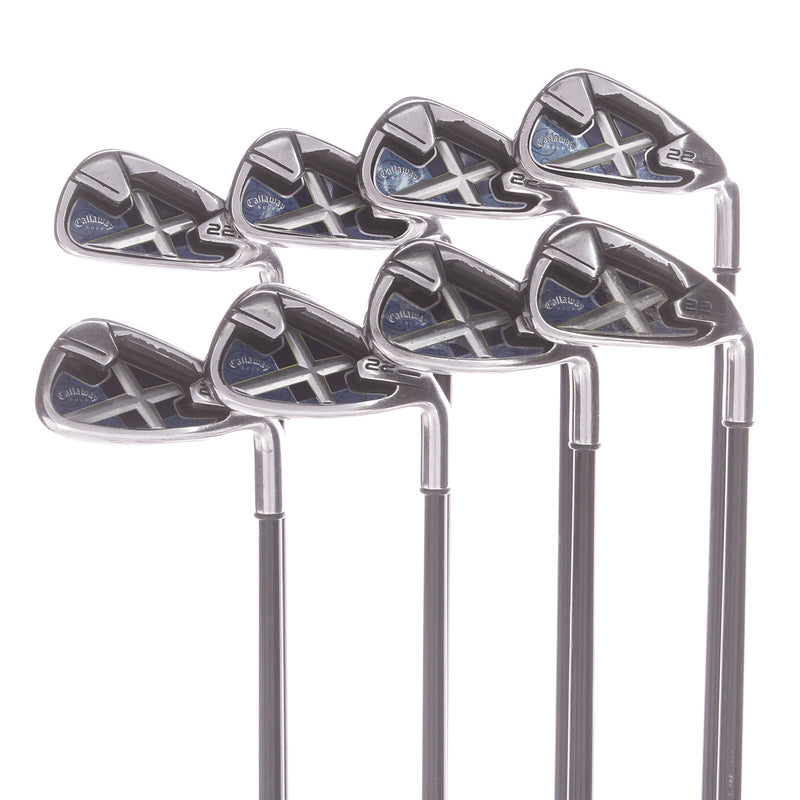 Callaway X-22 Graphite Men's Right Iron 3-PW Stiff - Callaway 75 S