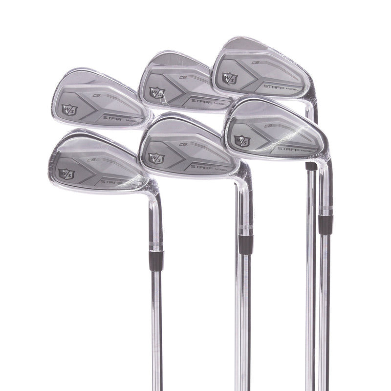 Wilson Staff Staff Model CB Steel Men's Right Irons 6-PW+GW 0.25" Long Stiff - Dynamic Gold S300