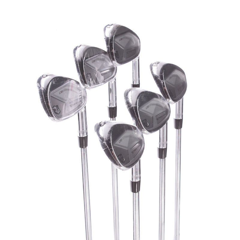 Wilson Staff Staff Model CB Steel Men's Right Irons 6-PW+GW 0.25" Long Stiff - Dynamic Gold S300