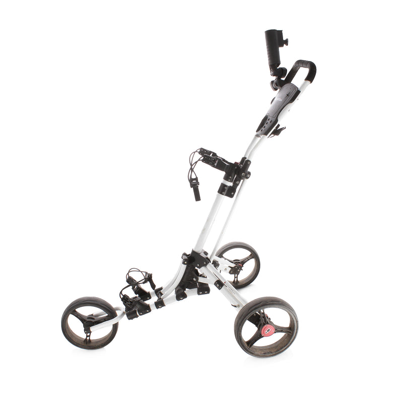 iCart Uno 3-Wheel Push Trolley - White/Red/Black