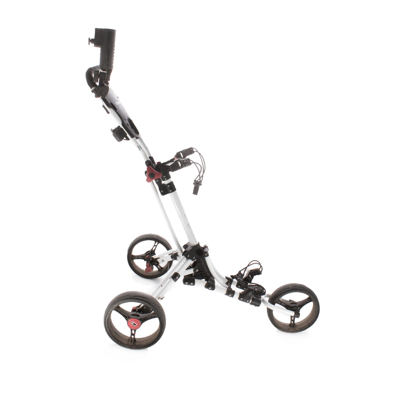 iCart Uno 3-Wheel Push Trolley - White/Red/Black