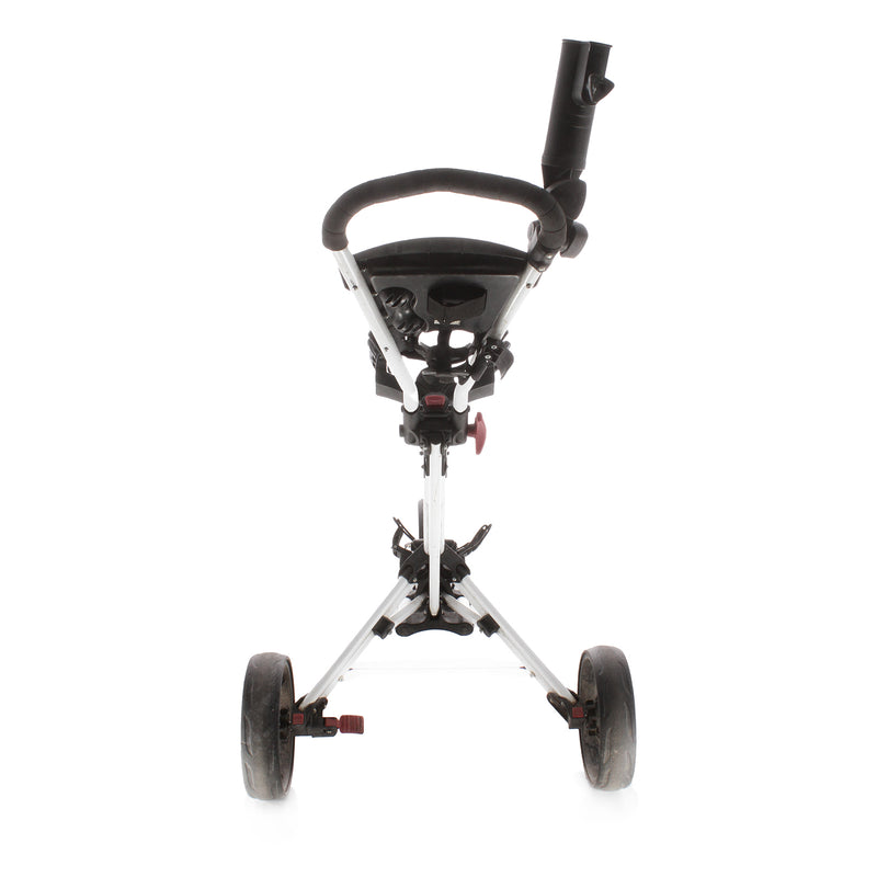 iCart Uno 3-Wheel Push Trolley - White/Red/Black