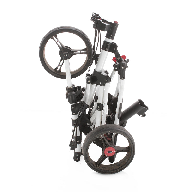 iCart Uno 3-Wheel Push Trolley - White/Red/Black