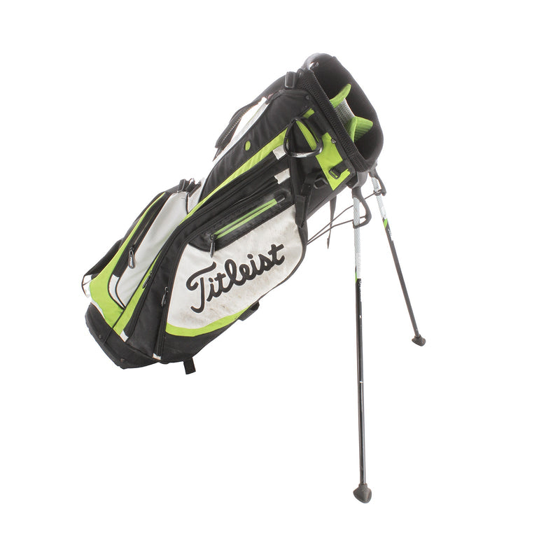 Titleist Second Hand Stand Bag - Black/White/Green