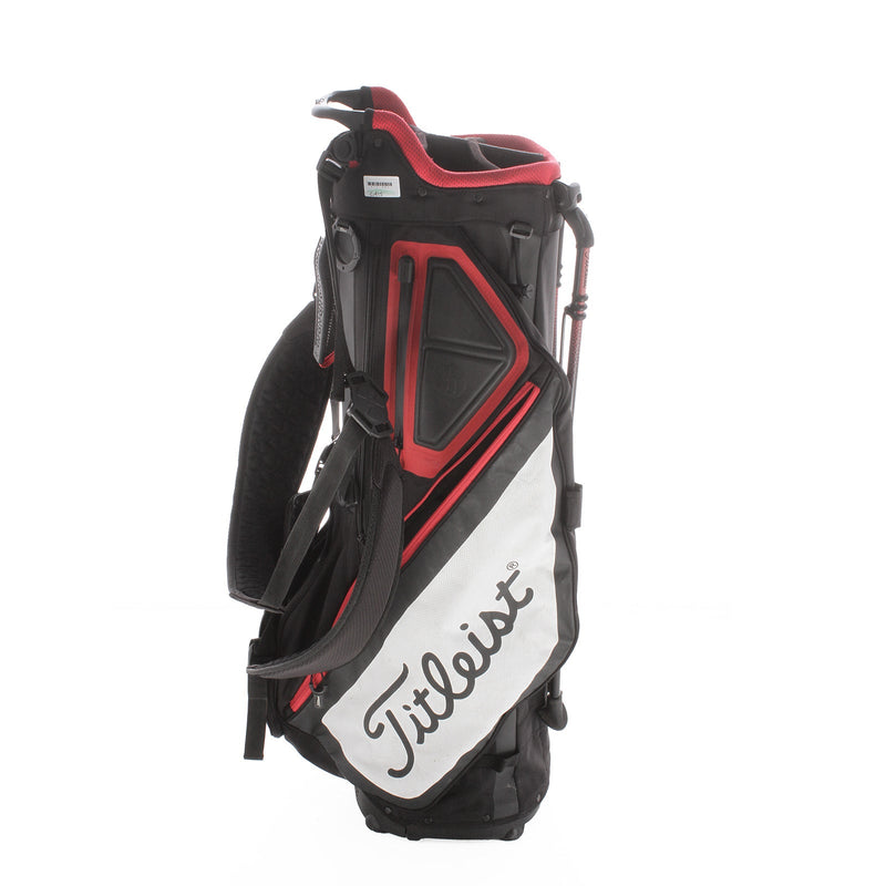 Titleist Second Hand Stand Bag - Black/Red/White